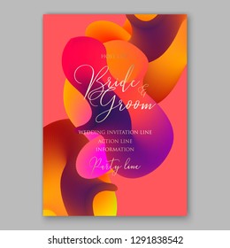 Set of abstract fluid modern graphic elements colorful shapes Template for the design of a logo, flyer or presentation