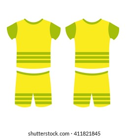 set of abstract football jerseys. Vector Illustration eps 10