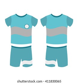 set of abstract football jerseys. Vector Illustration eps 10