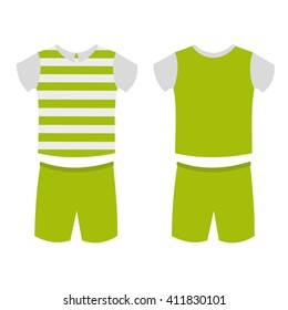 set of abstract football jerseys. Vector Illustration eps 10