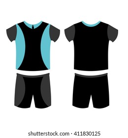 set of abstract football jerseys. Vector Illustration eps 10