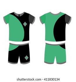 set of abstract football jerseys. Vector Illustration eps 10