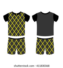 set of abstract football jerseys. Vector Illustration eps 10
