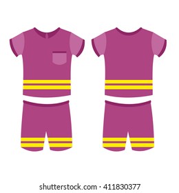 set of abstract football jerseys. Vector Illustration eps 10