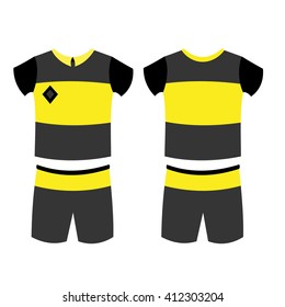 set of abstract football jerseys. Vector Illustration eps 10