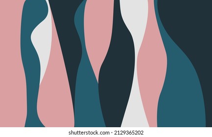 Set of abstract freeform backgrounds in modern vector illustration style. Modern graphic elements flat style. Trendy minimal design for logo or presentations concept
