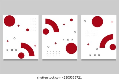 conjunto de fondo geométrico abstracto para folletos, folletos, revista, tarjeta de visita, marca, banners, cabeceras, portadas de libros, afiche, folleto, sitio web, fondos de pantalla, plantilla, calendario .etc