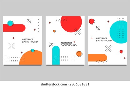 set of abstract geometric background for brochures, flyers, magazine, business card, branding, banners, headers, book covers, poster, borchure, website, wallpapers, template, calendar .etc