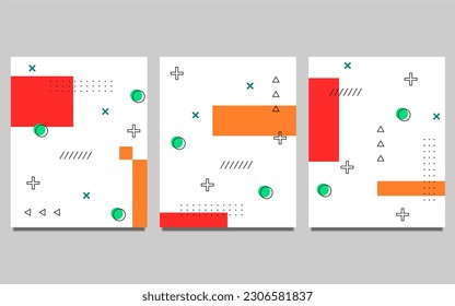 set of abstract geometric background for brochures, flyers, magazine, business card, branding, banners, headers, book covers, poster, borchure, website, wallpapers, template, calendar .etc