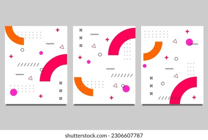 set of abstract geometric background for brochures, flyers, magazine, business card, branding, banners, headers, book covers, poster, borchure, website, wallpapers, template, calendar .etc