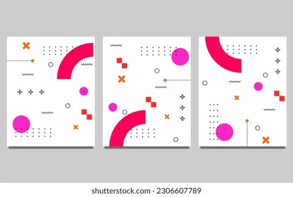 set of abstract geometric background for brochures, flyers, magazine, business card, branding, banners, headers, book covers, poster, borchure, website, wallpapers, template, calendar .etc