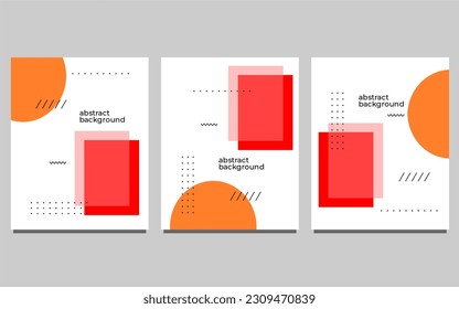 conjunto de fondo geométrico abstracto para folletos, folletos, revista, tarjeta de visita, marca, banners, cabeceras, portadas de libros, afiche, folleto, sitio web, fondos de pantalla, plantilla, calendario .etc
