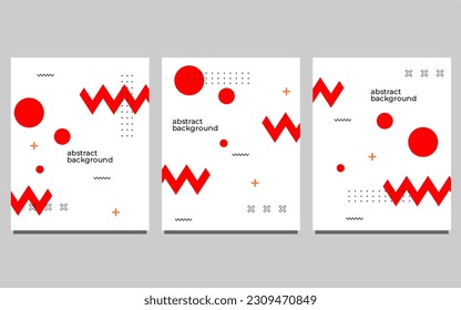 Satz abstrakter geometrischer Hintergrund für Broschüren, Flyer, Zeitschriften, Visitenkarten, Branding, Banner, Header, Buchumschläge, Poster, Borchure, Website, Wallpaper, Vorlage, Kalender usw.