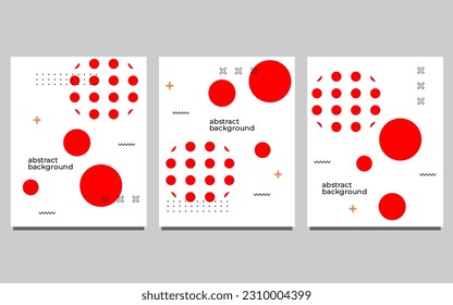 Satz abstrakter geometrischer Hintergrund für Broschüren, Flyer, Zeitschriften, Visitenkarten, Branding, Banner, Header, Buchumschläge, Poster, Borchure, Website, Wallpaper, Vorlage, Kalender usw.