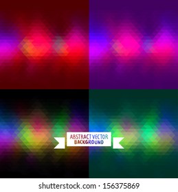 set Abstract geometric background. colorful Abstract background illustration for your design triangle