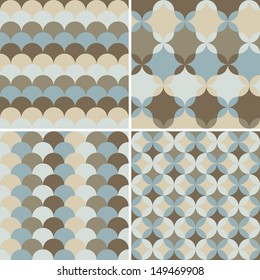 set of abstract geometric background pattern for design