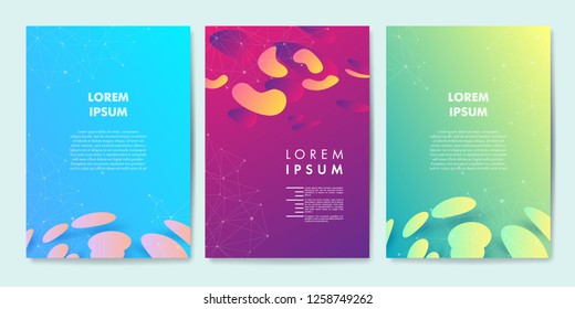 Set of abstract geometric background. Vector, eps10