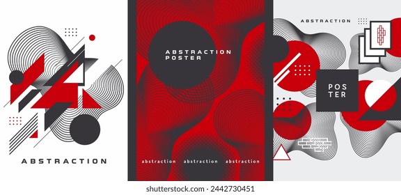 Set of abstract geometric backgrounds.