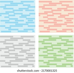 Colección de ilustraciones vectoriales de fondos geométricos abstractos en diferentes colores