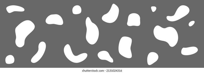 Set of abstract geometric banners graphic elements. Dynamic white shapes and lines. vector illustration. Abstract shapes on a gray background