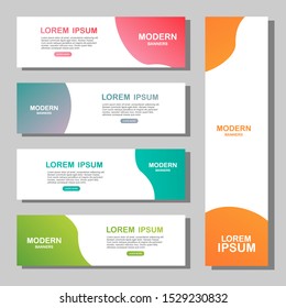 set of abstract geometric design banner web template. Modern design  for social media post promotion. Background with text space, hand drawn elements. Sale, discount, promo layout. Vector illustration