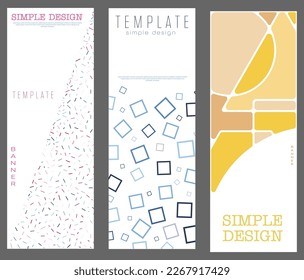 Eine Reihe abstrakter geometrischer Design-Layouts. Die Idee für Titelseiten, Titelseiten, Bücher, Broschüren, Flyer, Plakate, Broschüren. Vorlage für Innen- und Dekorationsideen. Einfache Stilrichtung