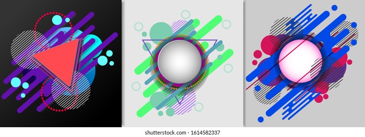 Set of Abstract Geometric Elements.
Geometric Shape of modern elements template design.
For design of logo,flyer, banner, vector illustration presentation