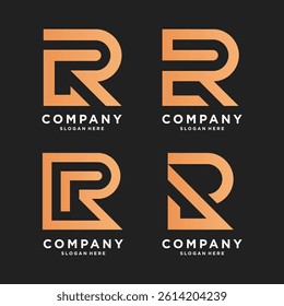 Set of abstract geometric Logo design for Branding and Business Identity