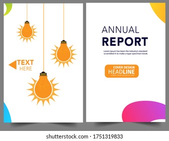 Set Abstract geometric modern annual report flyer Brochure leaflet, the presentation cover, magazine advertising. cover with an abstract background. vector template layout of A4 format