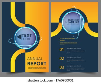 Set Abstract geometric modern annual report flyer Brochure leaflet, the presentation cover, magazine advertising. cover with an abstract background. vector template layout of A4 format