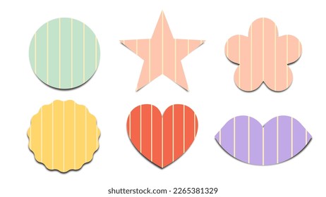 set of abstract geometric pattern colorful element illustration vector eps jpeg png