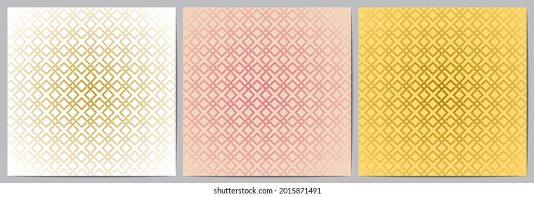  Set of abstract geometric pattern modern background with striped square shape elegant for decorative,wallpaper; clothing; wrapping.Vector illustration.Eps10