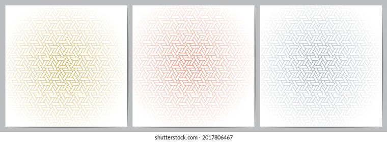   Set of abstract geometric pattern polygonal lines overlapping. Elegant white background design for decorative,wallpaper; clothing; wrapping.Vector illustration.Eps10