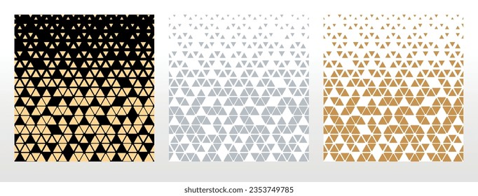 Set of abstract geometric patterns. Modern vector backgrounds. Colored ornaments Graphic modern patterns Simple lattice graphic design