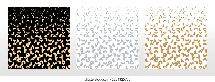 Set of abstract geometric patterns. Modern vector backgrounds. Colored ornaments Graphic modern patterns Simple lattice graphic design.