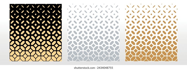 Set of abstract geometric patterns. Modern vector backgrounds. Colored ornaments Graphic modern patterns Simple lattice graphic design