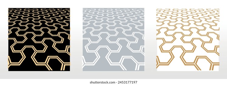 Set of abstract geometric patterns. Modern vector backgrounds. Colored ornaments Graphic modern patterns Simple lattice graphic design