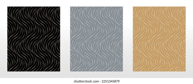 Set of abstract geometric patterns. Seamless vector backgrounds. Colored ornaments Graphic modern patterns Simple lattice graphic design