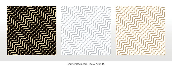 Set of abstract geometric patterns. Seamless vector backgrounds. Colored ornaments Graphic modern patterns Simple lattice graphic design