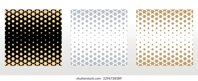 Set of abstract geometric patterns. Seamless vector backgrounds. Colored ornaments Graphic modern patterns Simple lattice graphic design