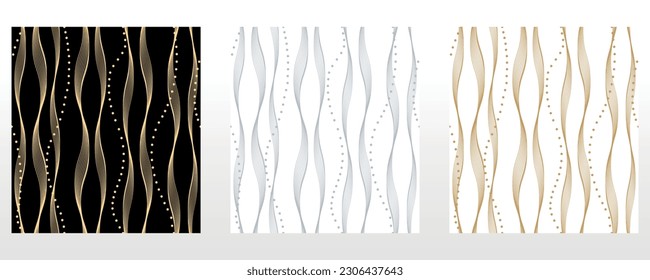 Set of abstract geometric patterns. Seamless vector backgrounds. Colored ornaments Graphic modern patterns Simple lattice graphic design