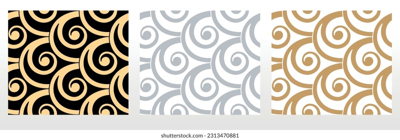 Set of abstract geometric patterns. Seamless vector backgrounds. Colored ornaments Graphic modern patterns Simple lattice graphic design