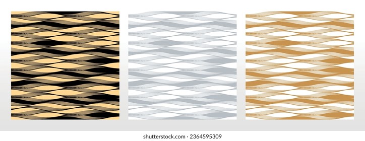 Set of abstract geometric patterns. Seamless vector backgrounds. Colored ornaments Graphic modern patterns Simple lattice graphic design