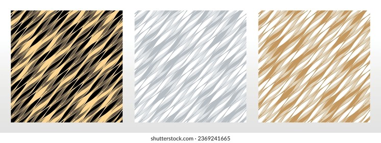 Set of abstract geometric patterns. Seamless vector backgrounds. Colored ornaments Graphic modern patterns Simple lattice graphic design