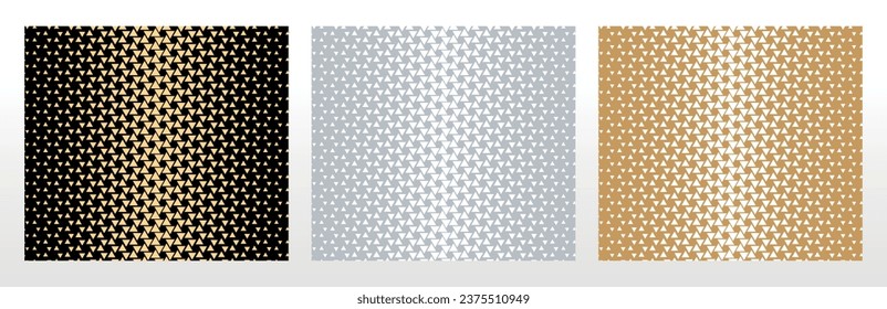 Conjunto de patrones geométricos abstractos. Fondos vectoriales sin inconvenientes. Ornamentos de colores Patrones gráficos modernos Diseño gráfico simple de entramado