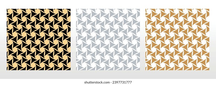 Set of abstract geometric patterns. Seamless vector backgrounds. Colored ornaments Graphic modern patterns Simple lattice graphic design