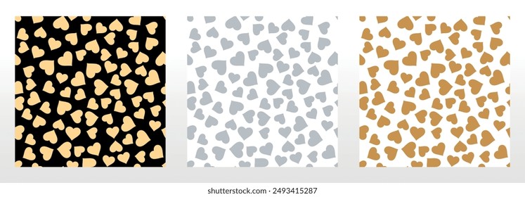 Set of abstract geometric patterns. Seamless vector backgrounds. Colored ornaments Graphic modern patterns Simple lattice graphic design