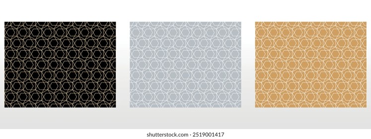 Set of abstract geometric patterns. Seamless vector backgrounds. Colored ornaments Graphic modern patterns Simple lattice graphic design