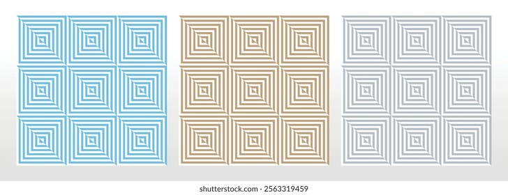 Set of abstract geometric patterns. Seamless vector backgrounds. Colored ornaments Graphic modern patterns Simple lattice graphic design