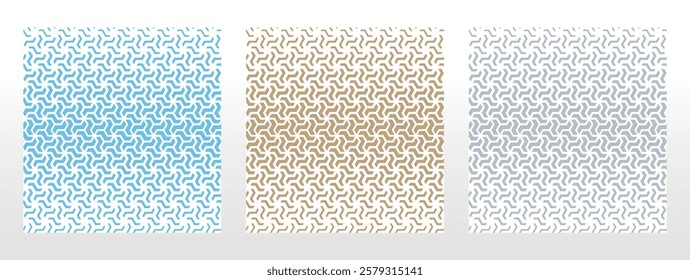 Set of abstract geometric patterns. Seamless vector backgrounds. Colored ornaments Graphic modern patterns Simple lattice graphic design